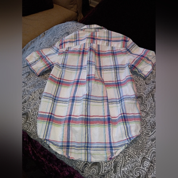 Boys Polo checkered button up shirt - Picture 2 of 5